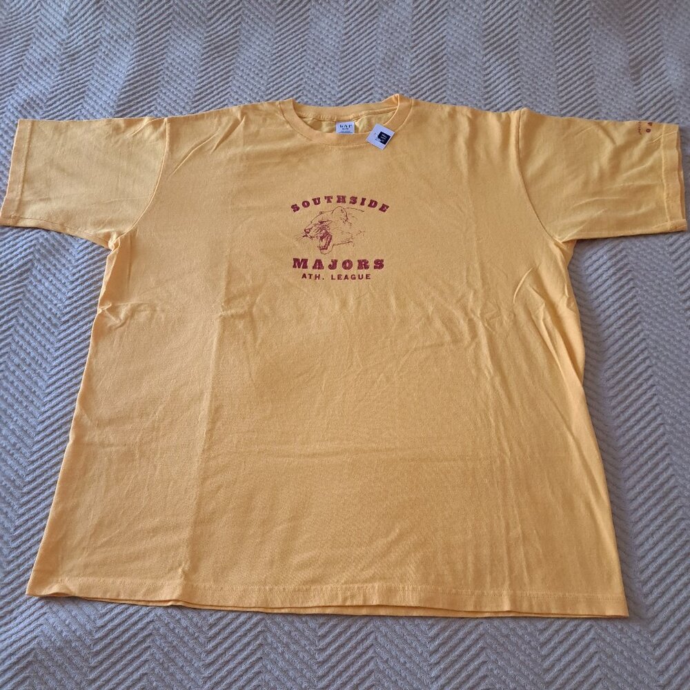 Gap‎ Vintage Men's Yellow Tshirt 90s Made in USA Classic Cotton Size XL